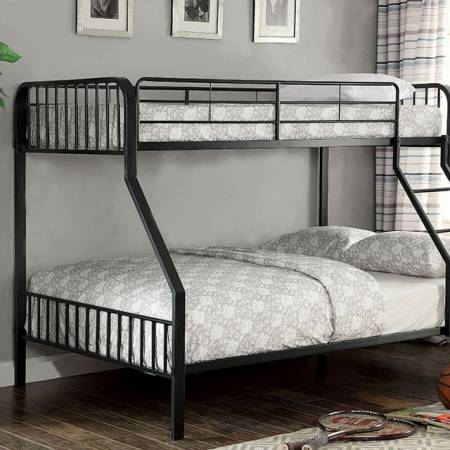 CLEMENT METAL TWIN/FULL BUNK BED CM-BK928TF